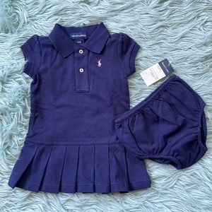 Ralph Lauren NWT 2 piece Baby Dress Set 12-18 months
